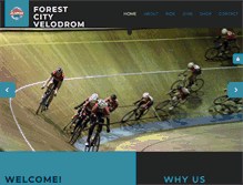 Tablet Screenshot of forestcityvelodrome.ca